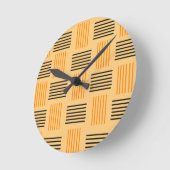 ハロウィーン織 ラウンド壁時計 (傾斜)