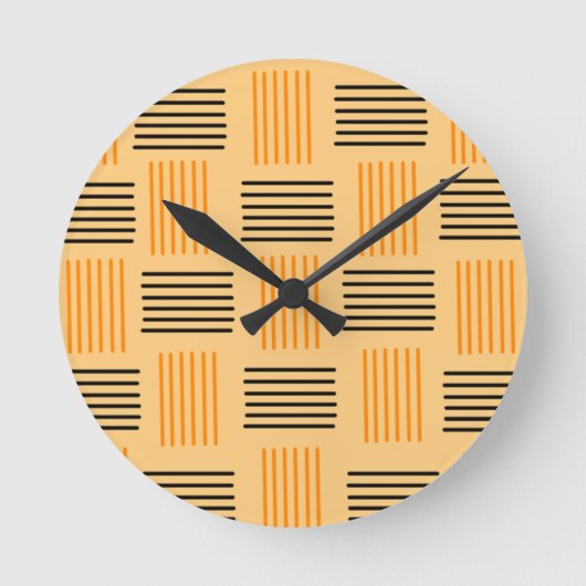 ハロウィーン織 ラウンド壁時計 (正面)