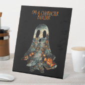 ハロウィーン肯定幽霊ユーモア 台座サイン (インサイチュ)