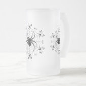 ハロウィーン背の高い霜の付いたマグカップ フロストグラスビールジョッキ (正面右)