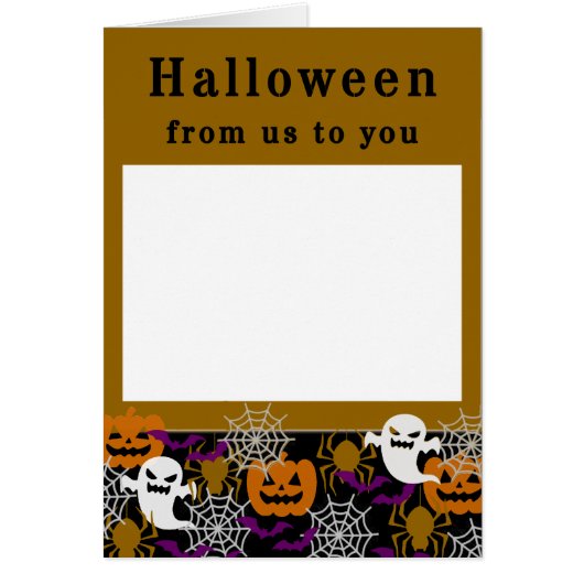 ハロウィーン自分の家族の写真を追加 (正面)