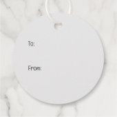 ハロウィーン英語のブルドッグカボチャのトリックまたは治療 フェイバータグ (裏面)