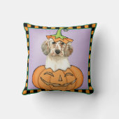 ハロウィーン英語セッター クッション (裏面)