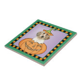 ハロウィーン英語セッター タイル (側面)