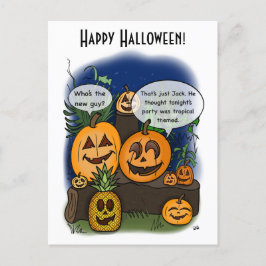 ハロウィーン葉書を思い出す夜 ポストカード