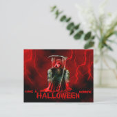 ハロウィーン葉書/明るさの恐ろしいリーパー ポストカード (スタンド正面)