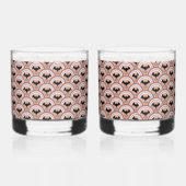 ハロウィーン虹 ウイスキーグラス (左)