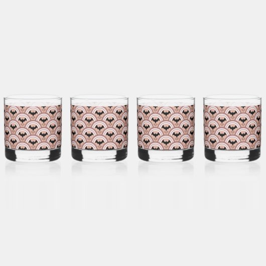 ハロウィーン虹 ウイスキーグラス (正面)