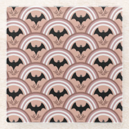 ハロウィーン虹 ガラスコースター