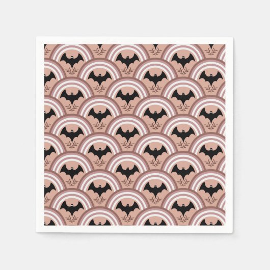 ハロウィーン虹 スタンダードカクテルナプキン (正面)