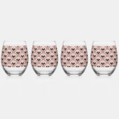 ハロウィーン虹 ステムなしワイングラス (左)