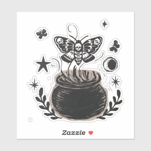 ハロウィーン蝶 シール (シート)