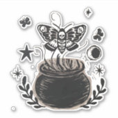 ハロウィーン蝶 シール (正面)