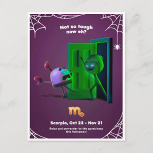ハロウィーン蠍座葉書 ポストカード