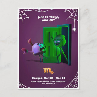 ハロウィーン蠍座葉書 ポストカード