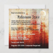 ハロウィーン血ムーングランジパーティの招待状 招待状 (裏面)