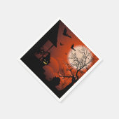 ハロウィーン血ムーンライト悪夢 スタンダードカクテルナプキン (角)