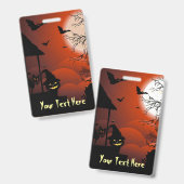 ハロウィーン血ムーンライト悪夢 バッジ (正面&裏面)