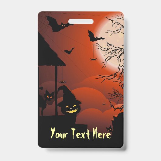 ハロウィーン血ムーンライト悪夢 バッジ (正面)