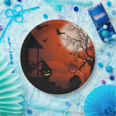 ハロウィーン血ムーンライト悪夢 ペーパープレート (パーティー)