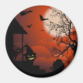 ハロウィーン血ムーンライト悪夢 マグネット (正面)