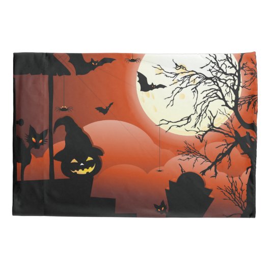 ハロウィーン血ムーンライト悪夢 枕カバー (裏面)