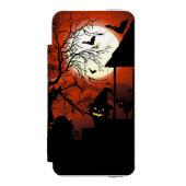 ハロウィーン血ムーンライト悪夢 INCIPIO iPhoneウォレットケース (フォリオ 正面)