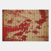 ハロウィーン血赤血怖 ラッピングペーパーシート (正面3)