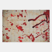 ハロウィーン血赤血怖 ラッピングペーパーシート (正面2)