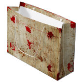 ハロウィーン血赤血怖 ラージペーパーバッグ (正面アングル)