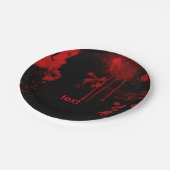 ハロウィーン血（ばちゃばちゃ）跳ねる衣装パーティー ペーパープレート (アングル)