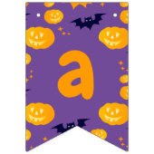 ハロウィーン衣装ガールウィッチバースデーパーティー バンティングフラッグ (第3の旗)