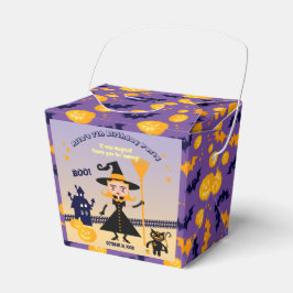 ハロウィーン衣装ガールウィッチバースデーパーティー フェイバーボックス