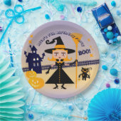 ハロウィーン衣装ガールウィッチバースデーパーティー ペーパープレート (パーティー)