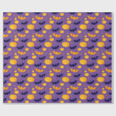 ハロウィーン衣装ガールウィッチバースデーパーティー ラッピングペーパー (フラット)