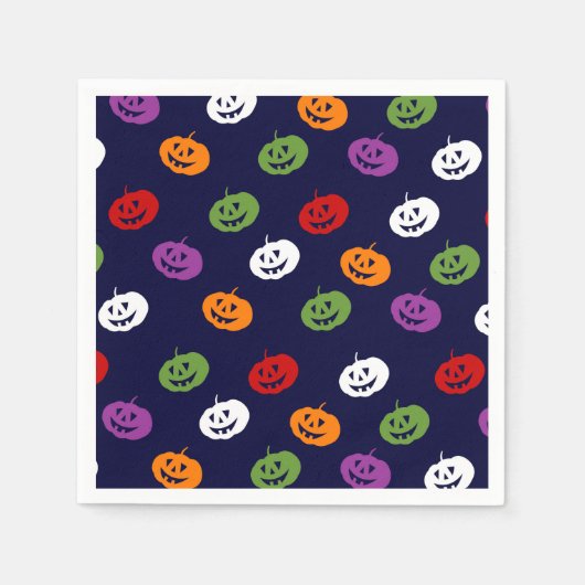 ハロウィーン衣装ガールバースデーパーティー スタンダードカクテルナプキン (正面)