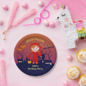 ハロウィーン衣装ガールバースデーパーティー ペーパープレート (パーティー)