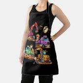 ハロウィーン衣装クレーントラックカボチャ建築 エプロン (インサイチュ)