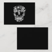 ハロウィーン衣装スカルロットワイラー愛犬家 名刺 (正面/裏面)