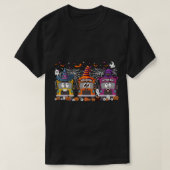 ハロウィーン衣装スクールバスドライバハッピーハロウィー Tシャツ (デザイン正面)