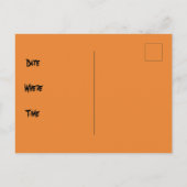 ハロウィーン衣装パーティの招待状10月31日 案内ポストカード (裏面)