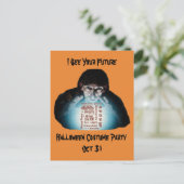 ハロウィーン衣装パーティの招待状10月31日 案内ポストカード (スタンド正面)