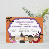 ハロウィーン衣装パーティの招待状 招待状 (スタンド正面)