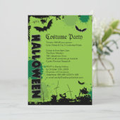 ハロウィーン衣装パーティの招待状 招待状 (スタンド正面)