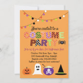 ハロウィーン衣装パーティの招待状 招待状 (正面)