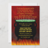 ハロウィーン衣装パーティーの釜火 招待状 (裏面)