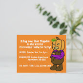 ハロウィーン衣装パーティーカスタマイズ招待状 ポストカード (スタンド正面)