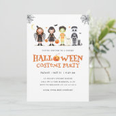 ハロウィーン衣装パーティー不気味キッズ招待状 招待状 (スタンド正面)