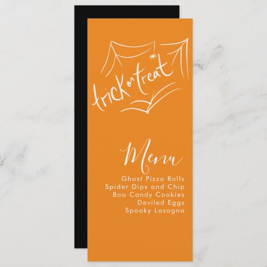 ハロウィーン衣装パーティー会社イベントメニュー シーズンカード (正面/裏面)