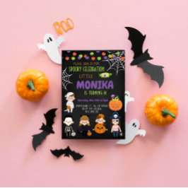 ハロウィーン衣装パーティー誕生日招待状 招待状